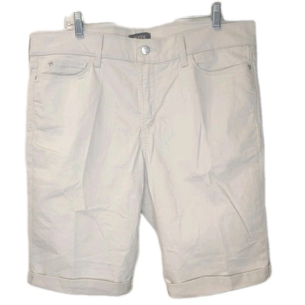 NYDJ Briella Long Shorts Woman Plus Sz 16 Clay Lift Tuck Tech Travel Walking Nwt - Picture 4 of 11